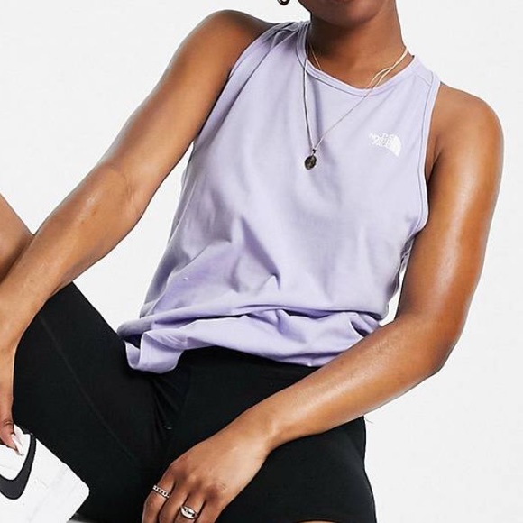 The North Face Twist back Tank Purple Medium - Picture 2 of 5